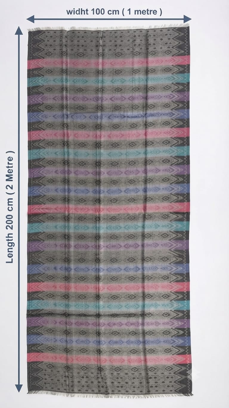 Fine wool with zari