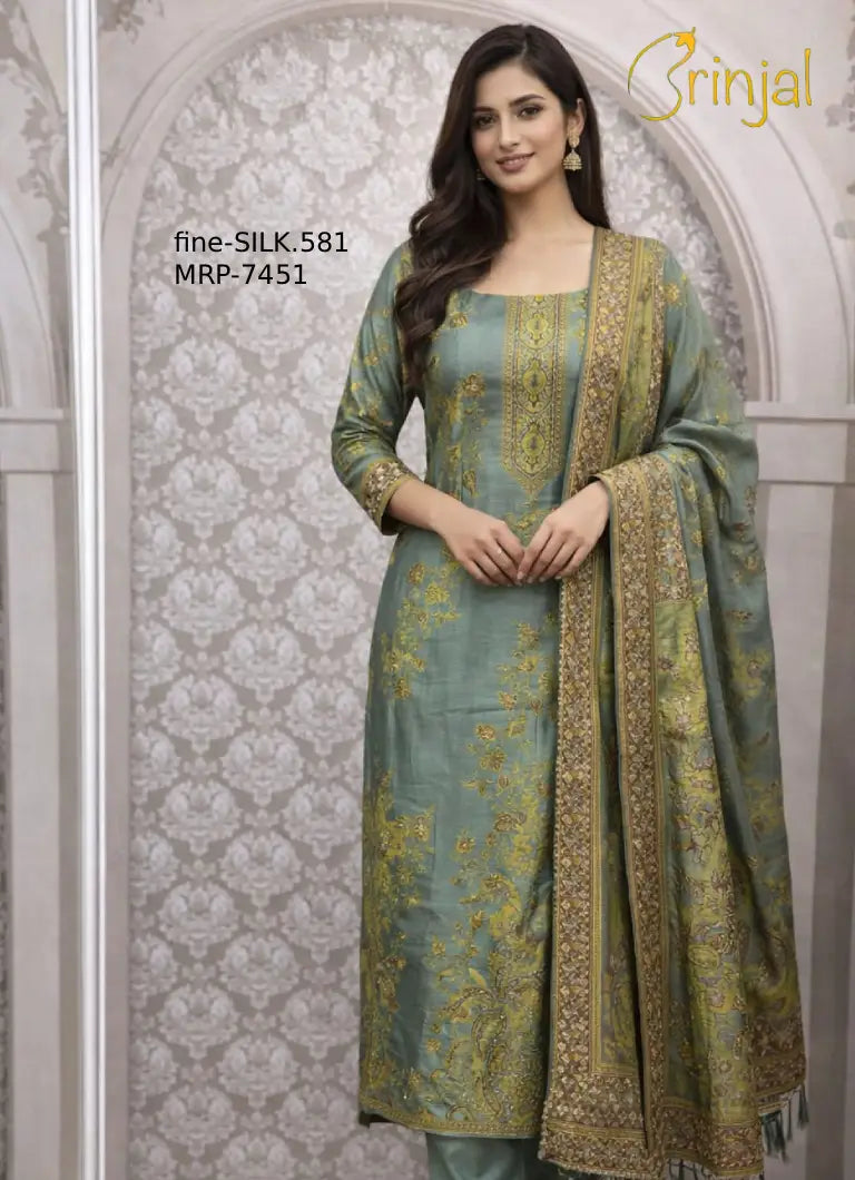 WEAVING PURE SILK SUIT