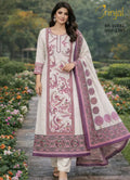 Brinjal Elegant Floral Print  Suit Set