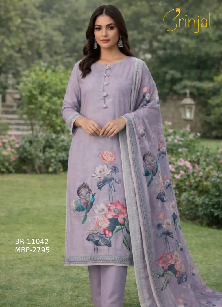 Floral Print Straight Kurta Set with Dupatta