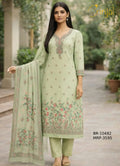 BRINJAL Pure Cotton Embroidered Suit Set