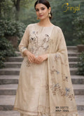 Beige Viscose  Suit Set