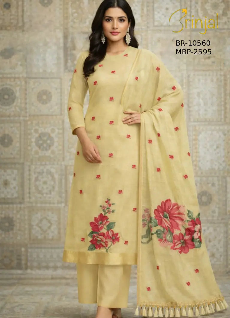 Chanderi Cotton Weaving Suit