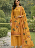 Golden Mustard Chanderi Cotton Weaving Set
