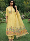 Sunshine Chanderi Cotton Weaving Unstitched Suit Set