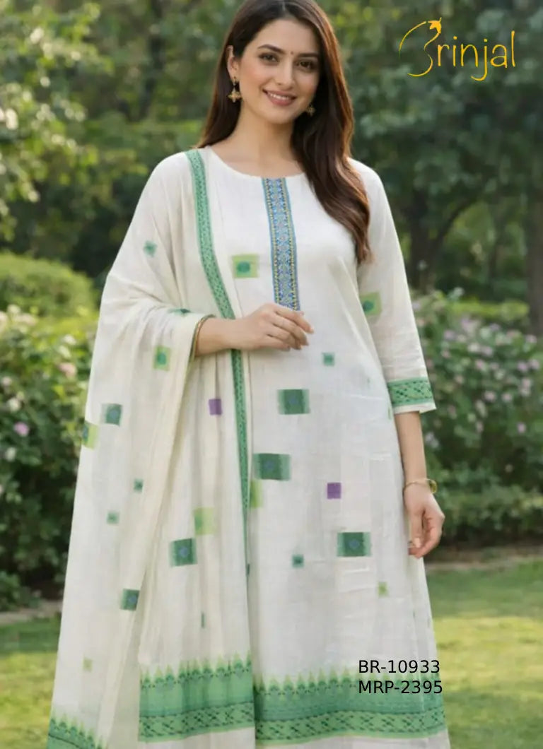 Elegant Chanderi Cotton Suit