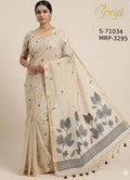 Floral Weaving Chanderi Cotton Saree