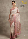 Brinjal Floral Intricate Woven Saree