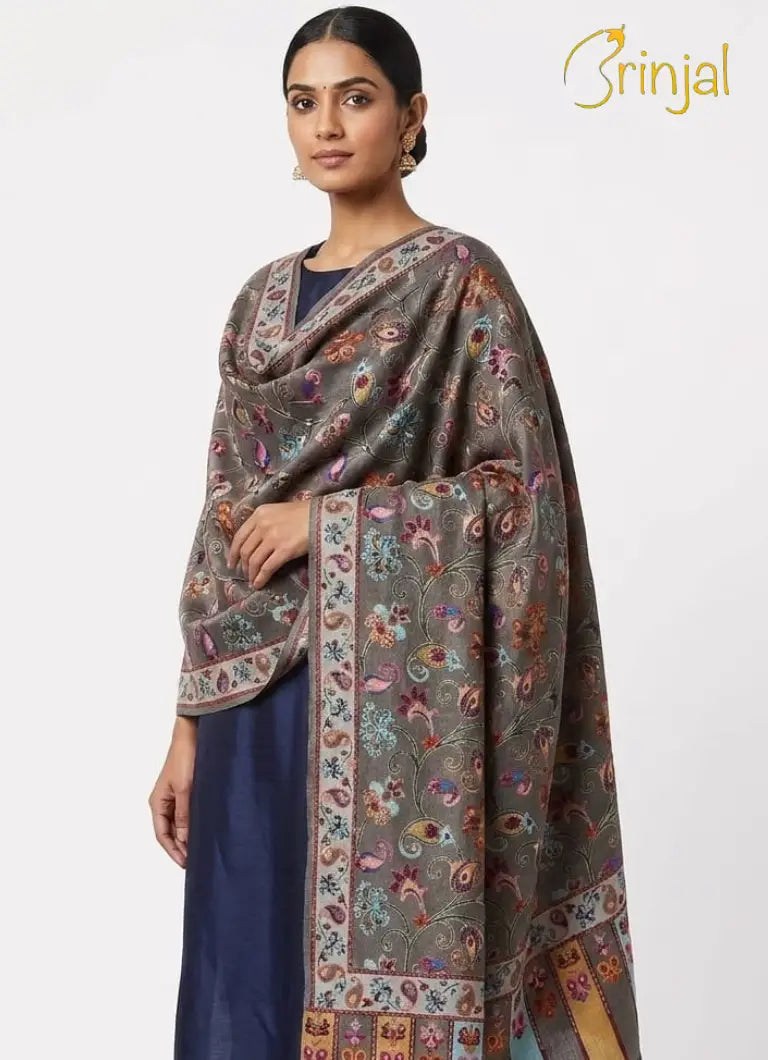 Pure silk by wool stole