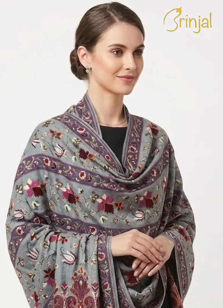 Pure silk by wool stole