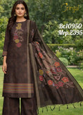 Premium Charcoal Floral Kashmiri print Suit Set