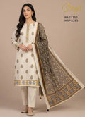 Brinjal Premium Traditional Unstitched 3-Piece Suit