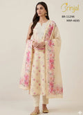 Floral Elegance Chanderi Cotton Suit Set