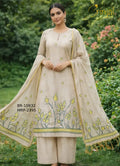 Chanderi Cotton Embroidered Unstitched Suit