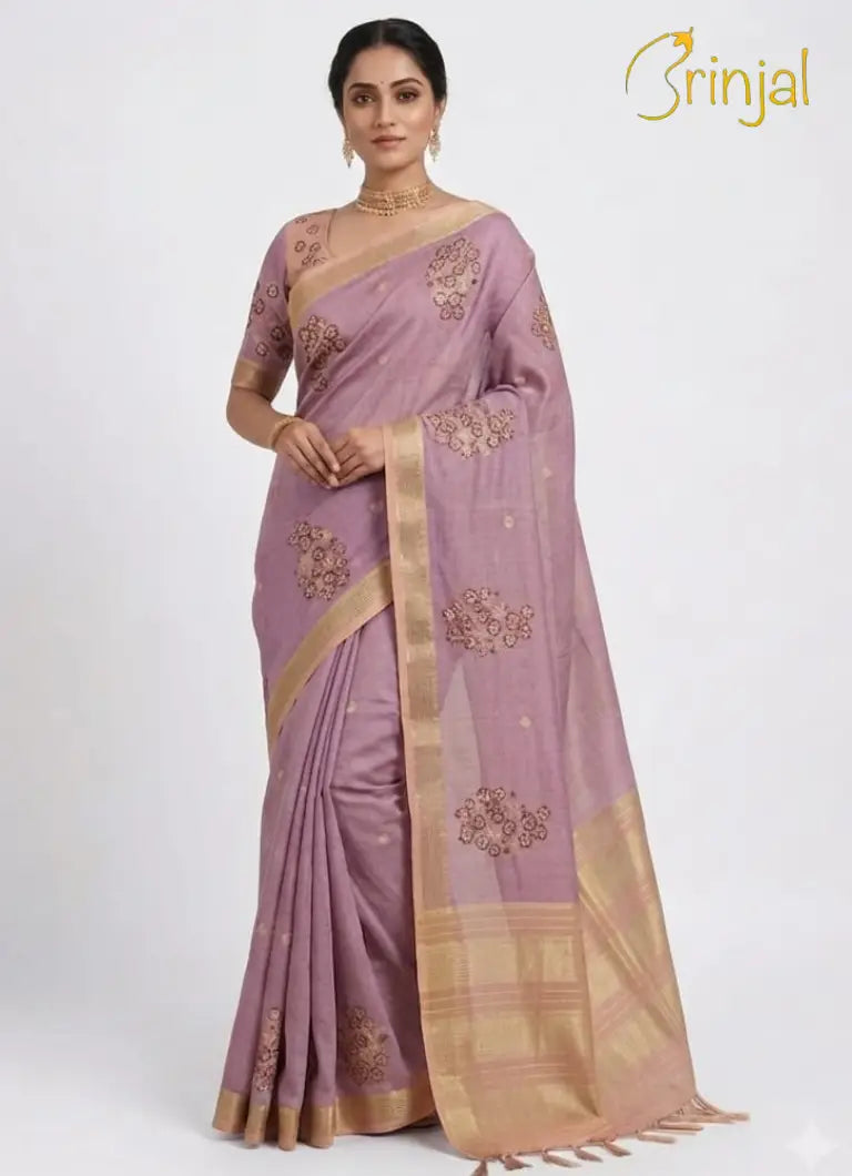 Chanderi Tussar Silk Saree