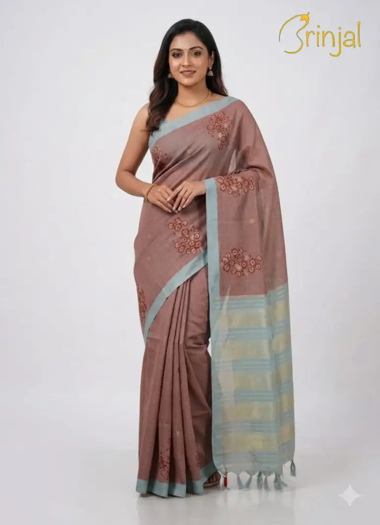 Chanderi Tussar Silk Saree