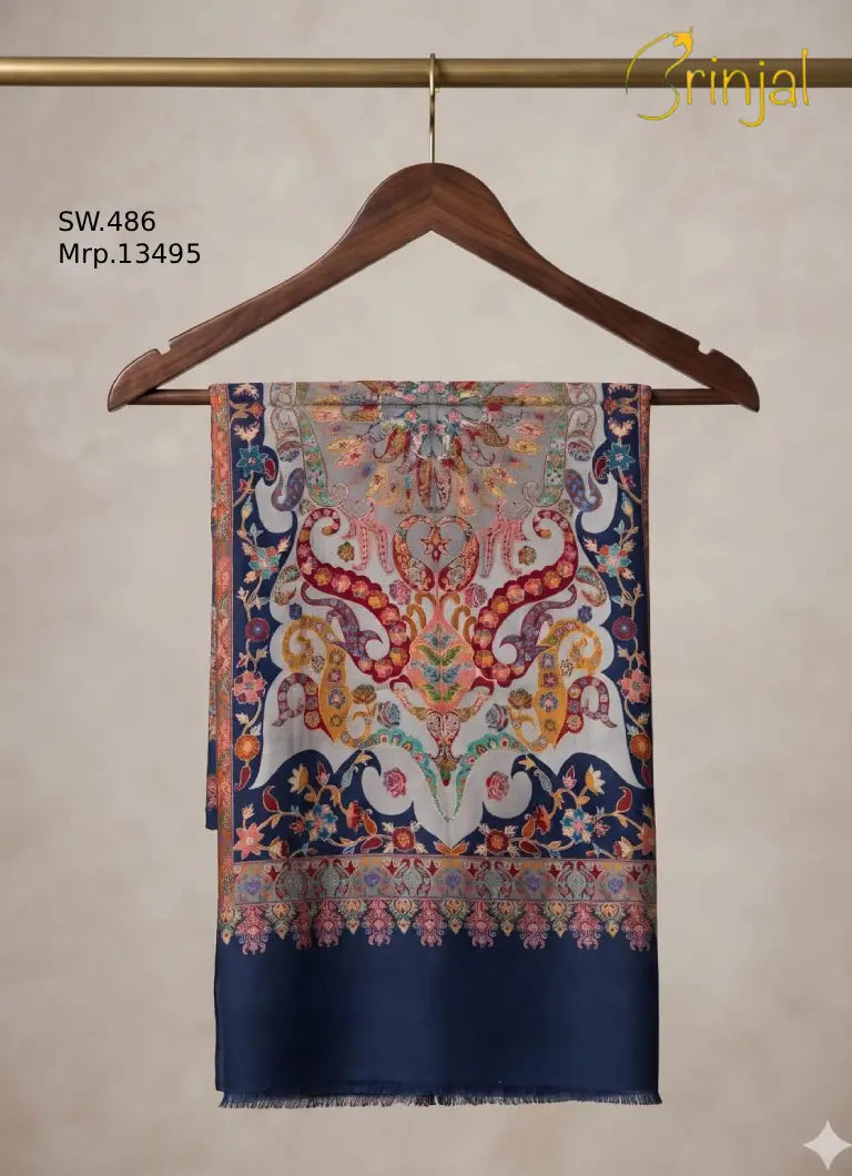 Pure silk by wool shawls