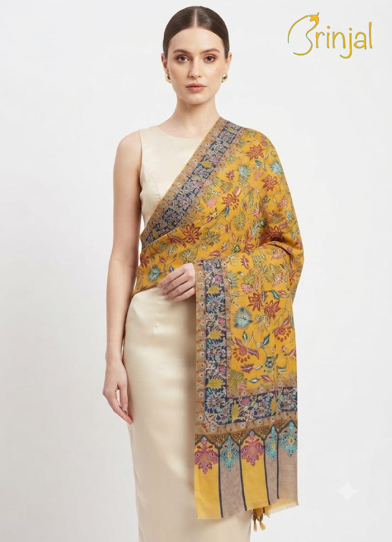 Pure silk by wool stole