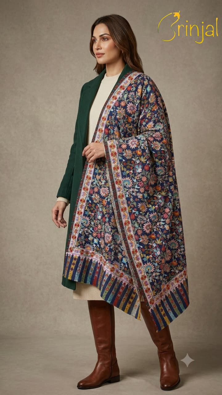 kalamkari style shawl