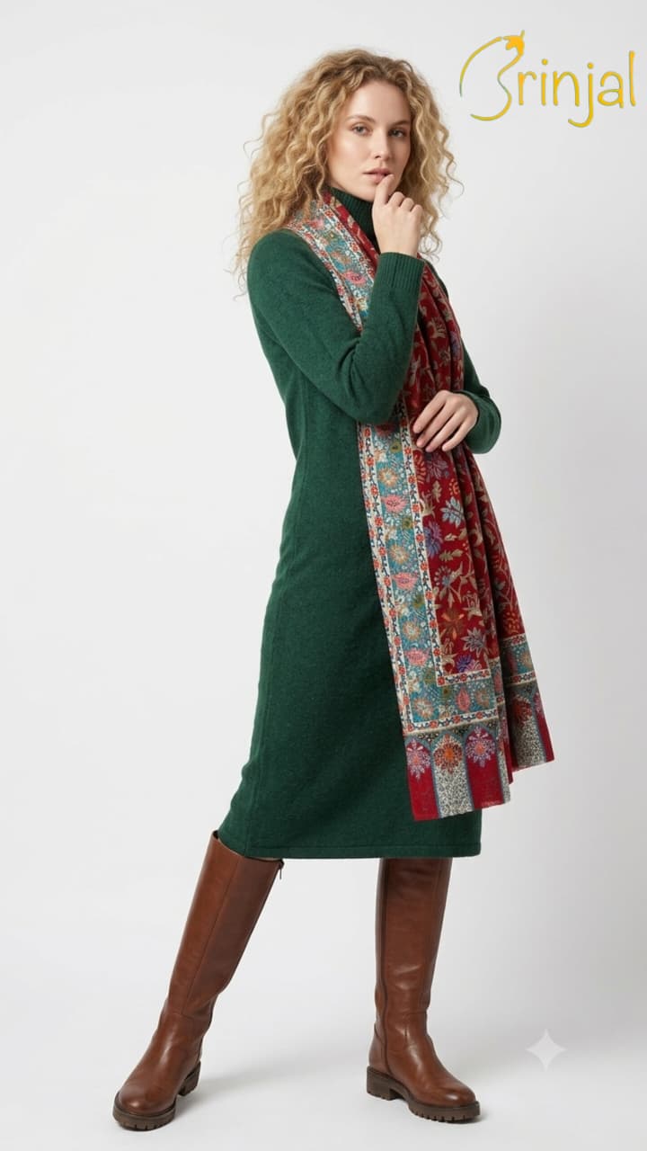 kalamkari style shawl