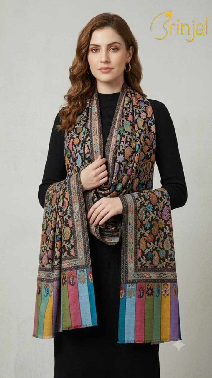 kalamkari style shawl