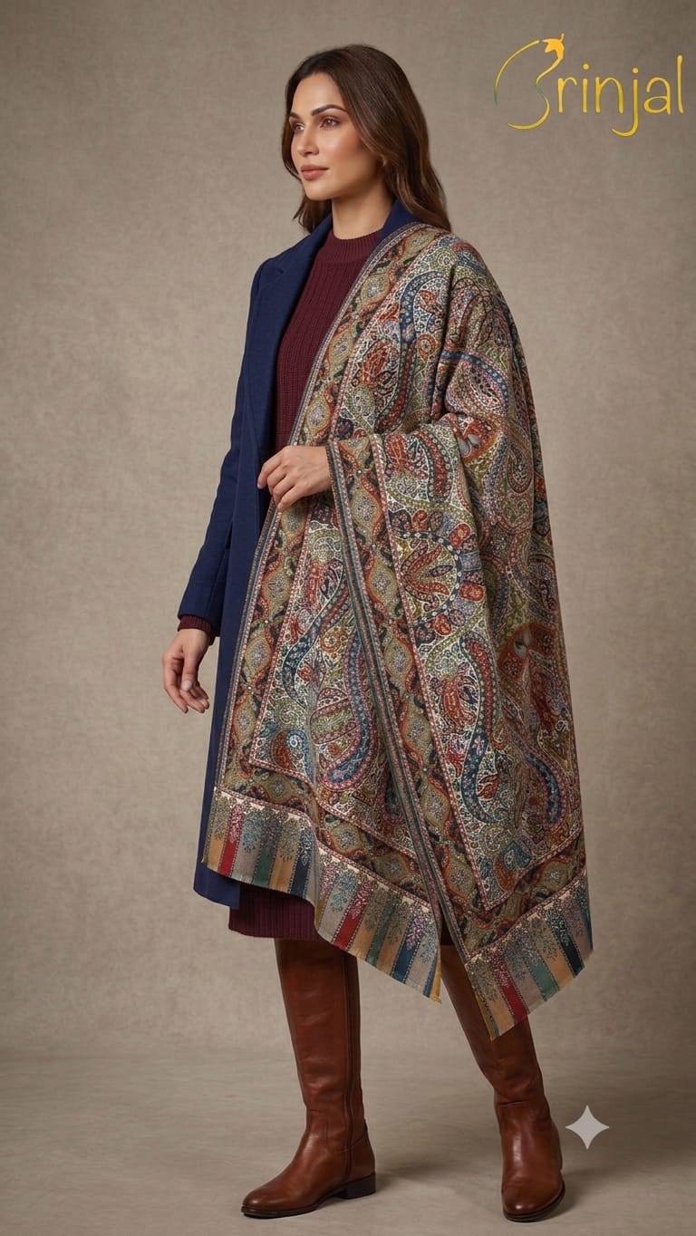 kalamkari style shawl