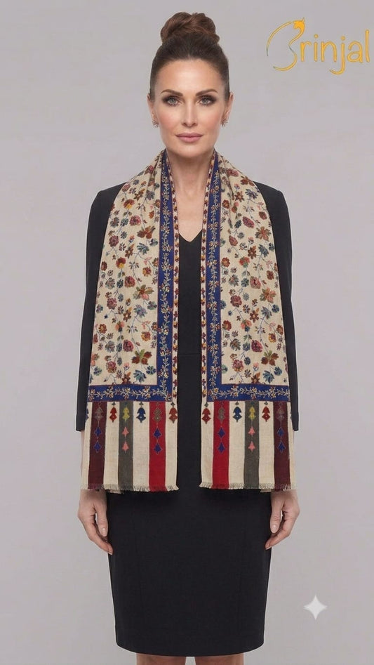 Pure silk by wool stole