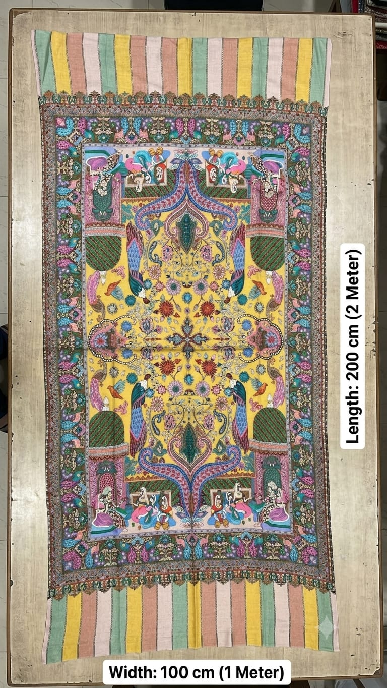 kalamkari style shawl