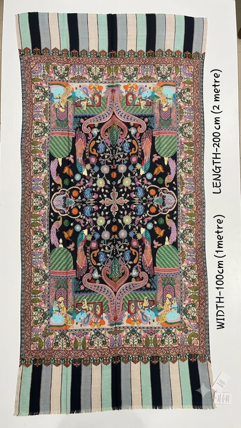kalamkari style shawl
