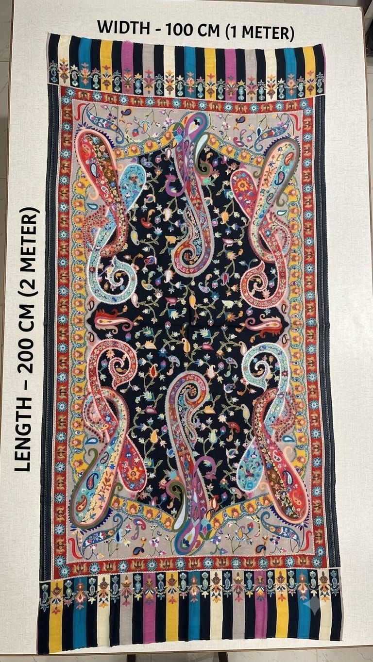 kalamkari style shawl