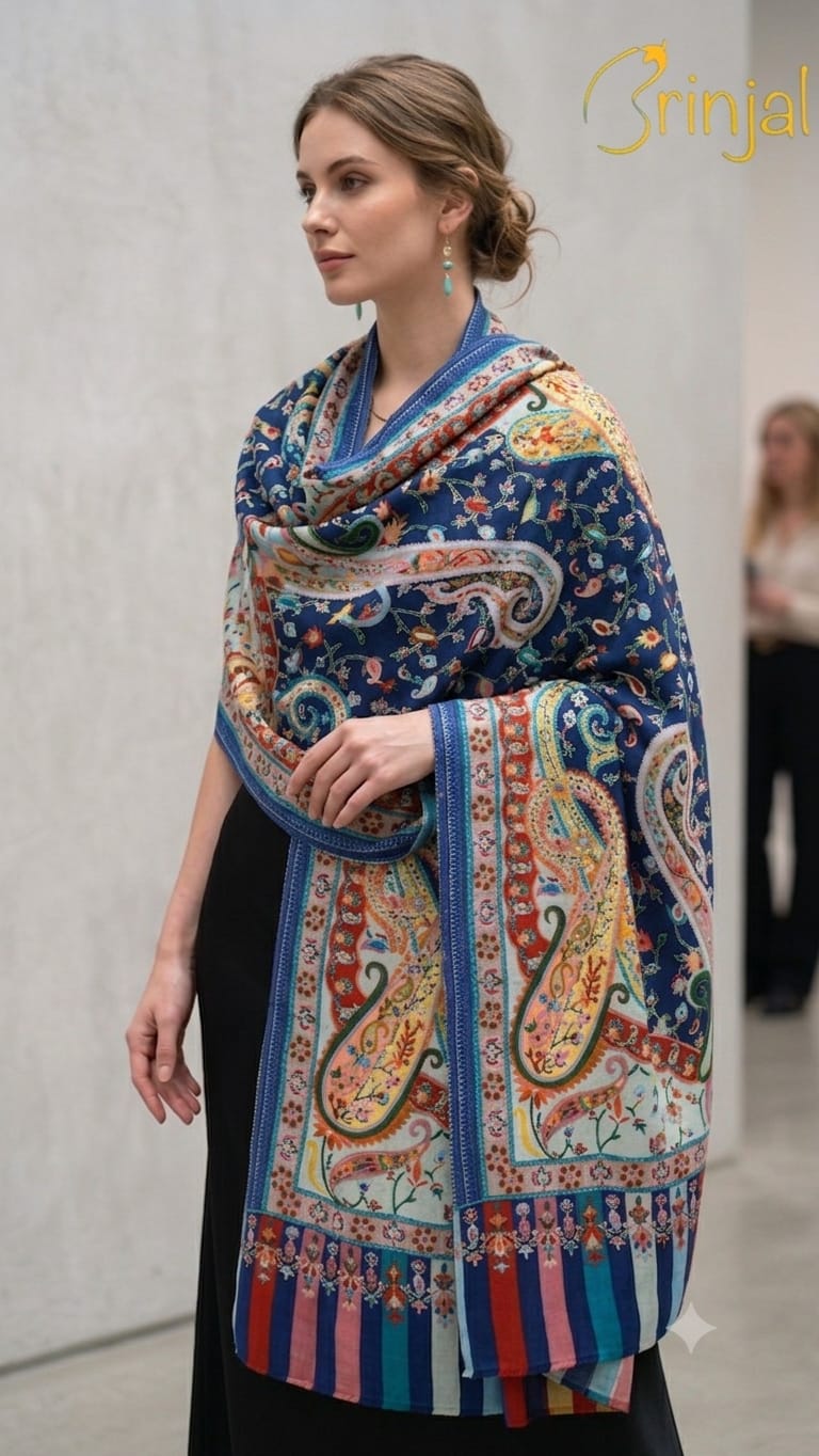 kalamkari style shawl