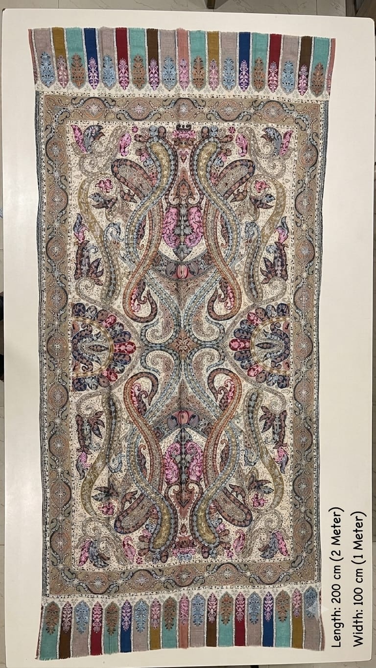 kalamkari style shawl