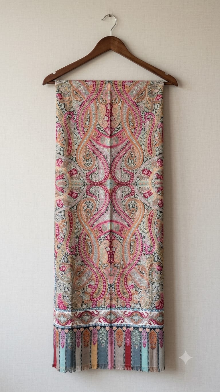 kalamkari style shawl