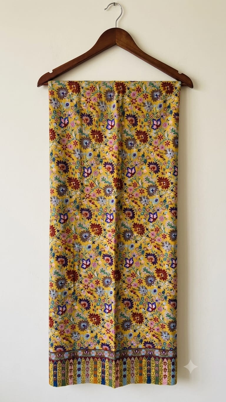 kalamkari style shawl
