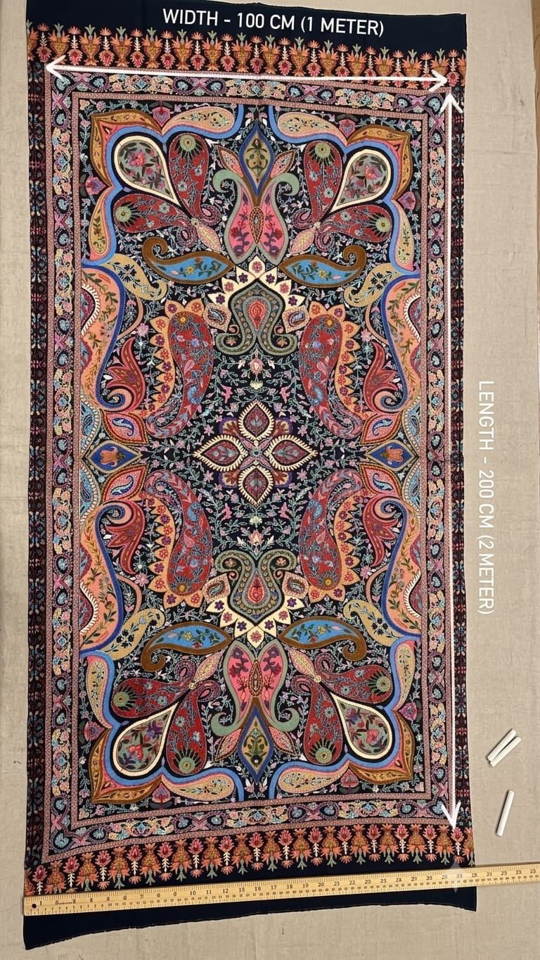 kalamkari style shawl