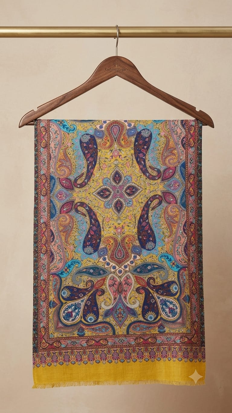 kalamkari style shawl