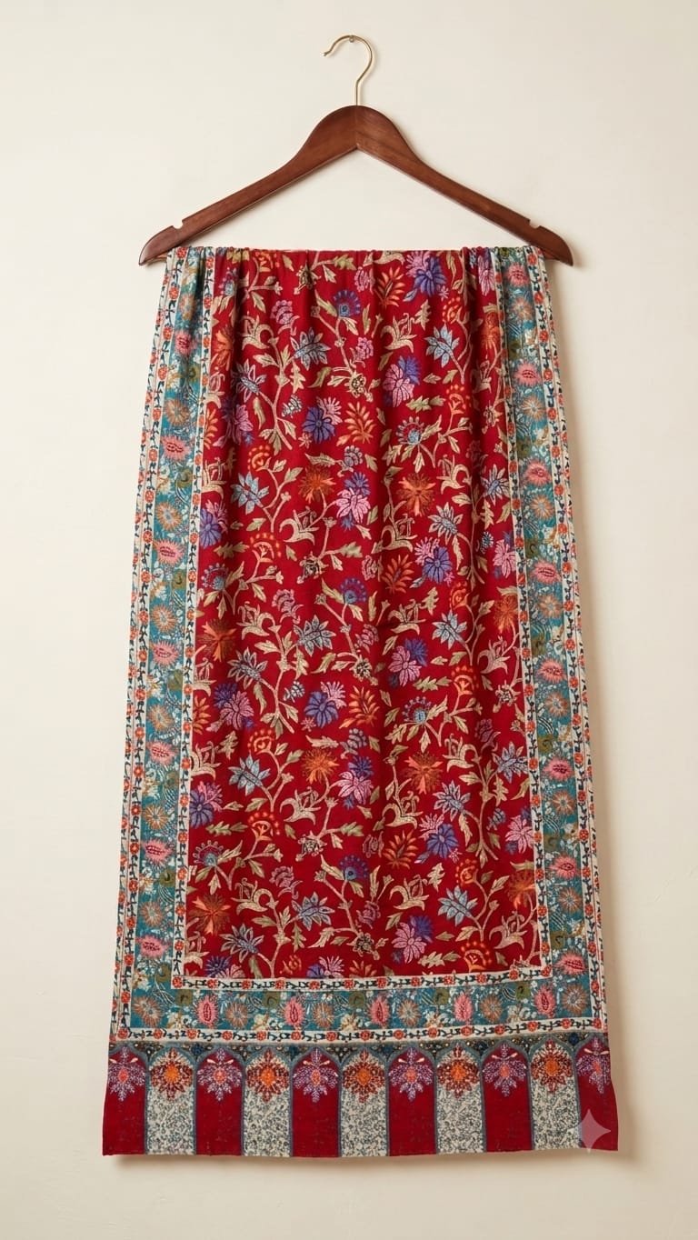 kalamkari style shawl