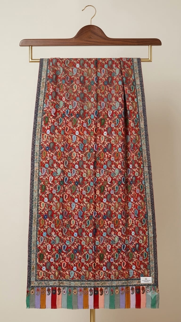 kalamkari style shawl