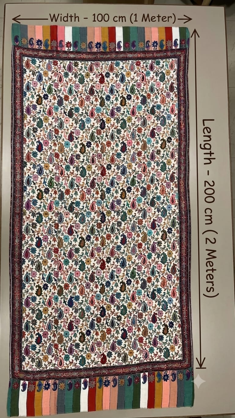 kalamkari style shawl