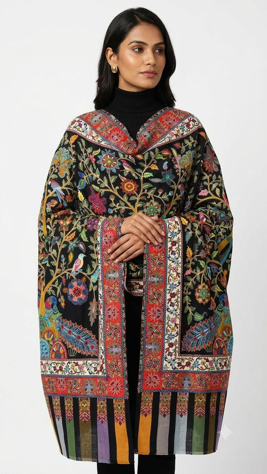 kalamkari style shawl