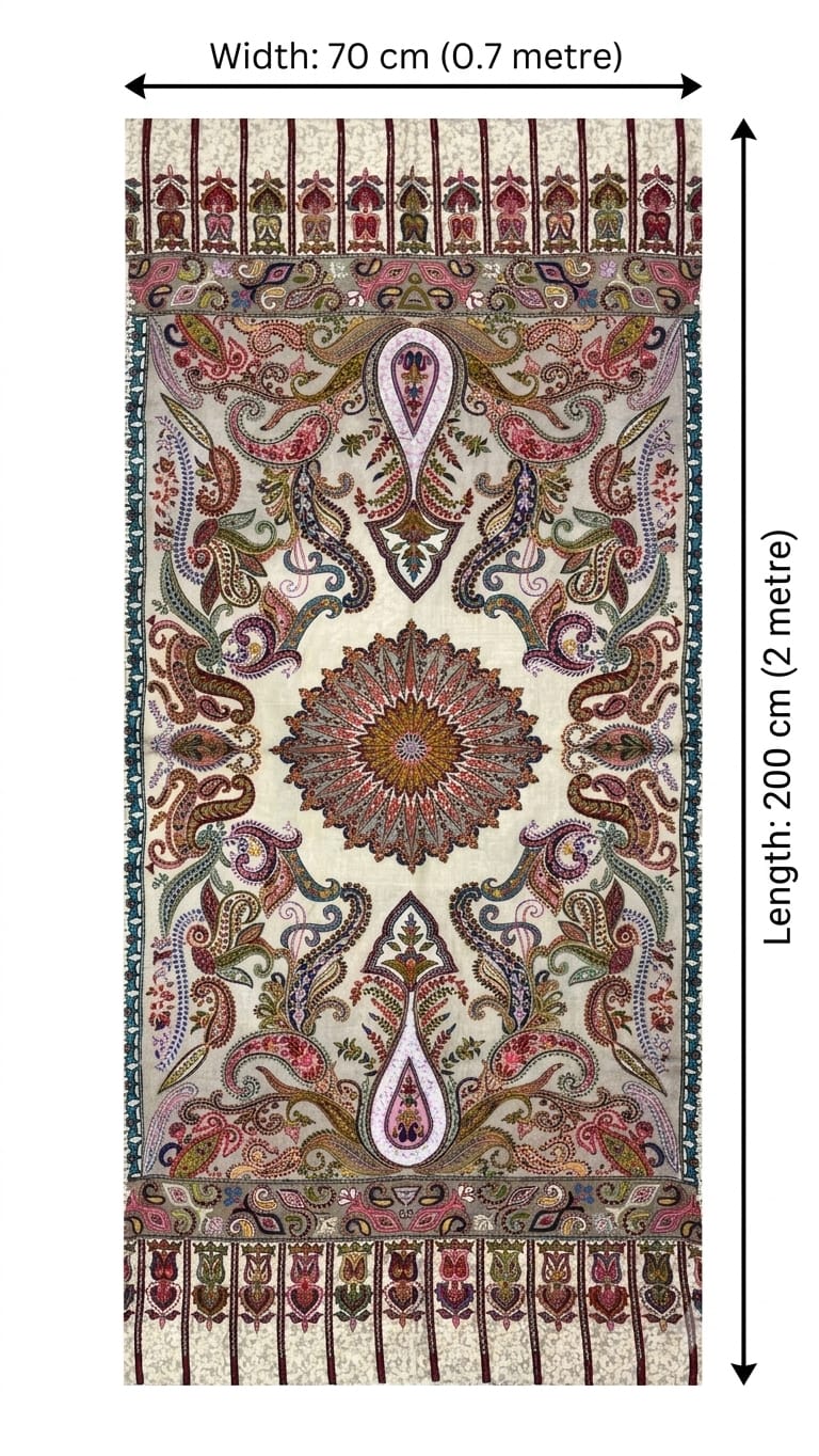 Pure silk by wool stole