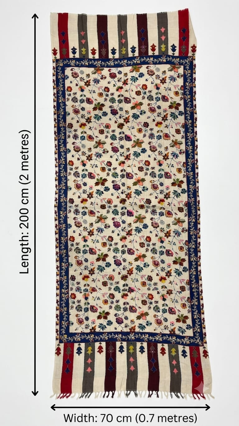 Pure silk by wool stole