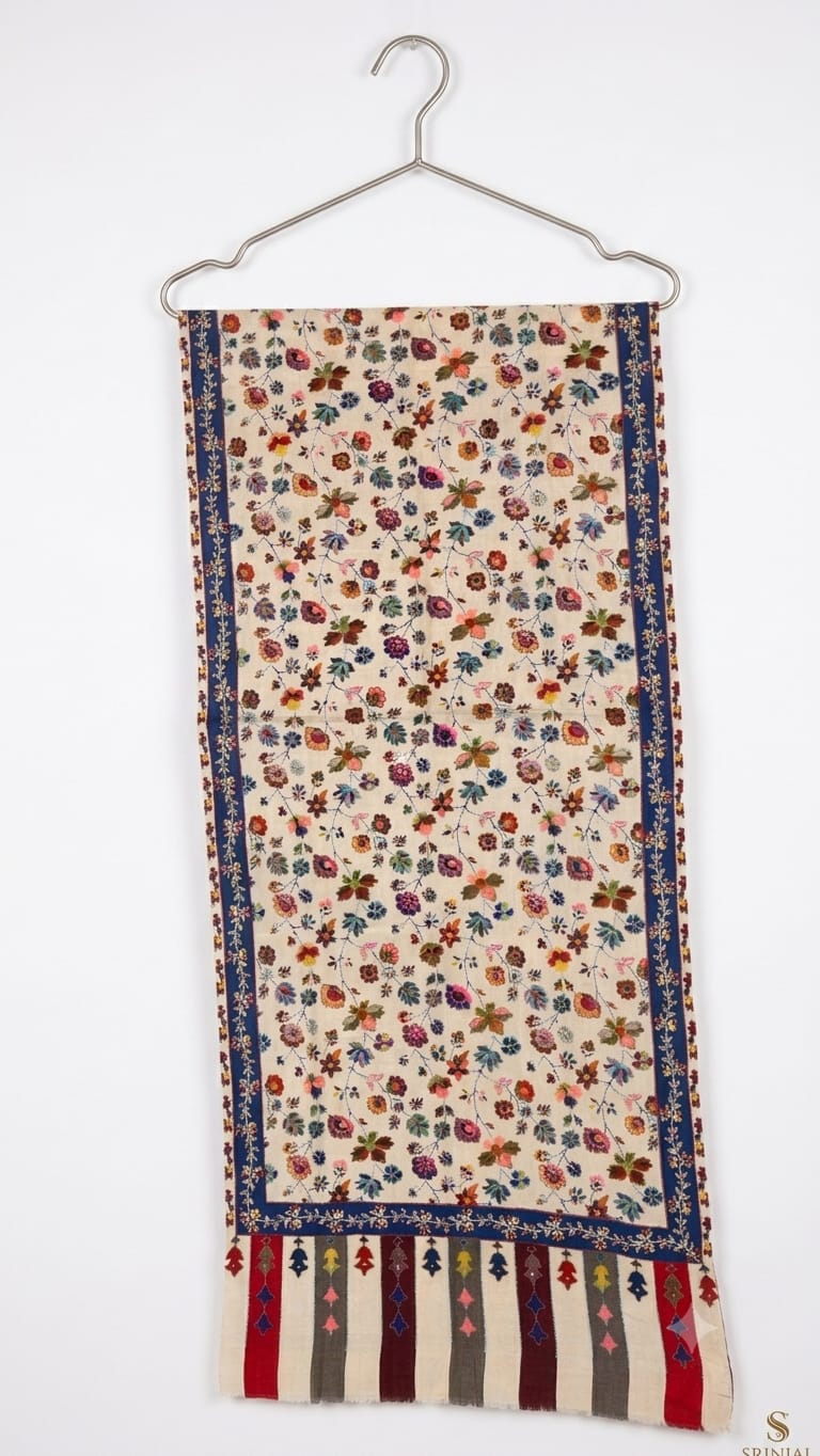 Pure silk by wool stole