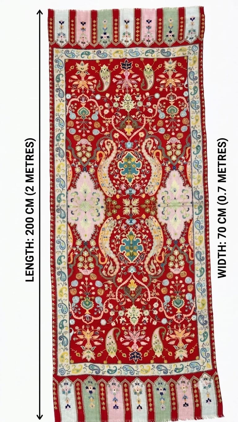 Pure silk by wool stole
