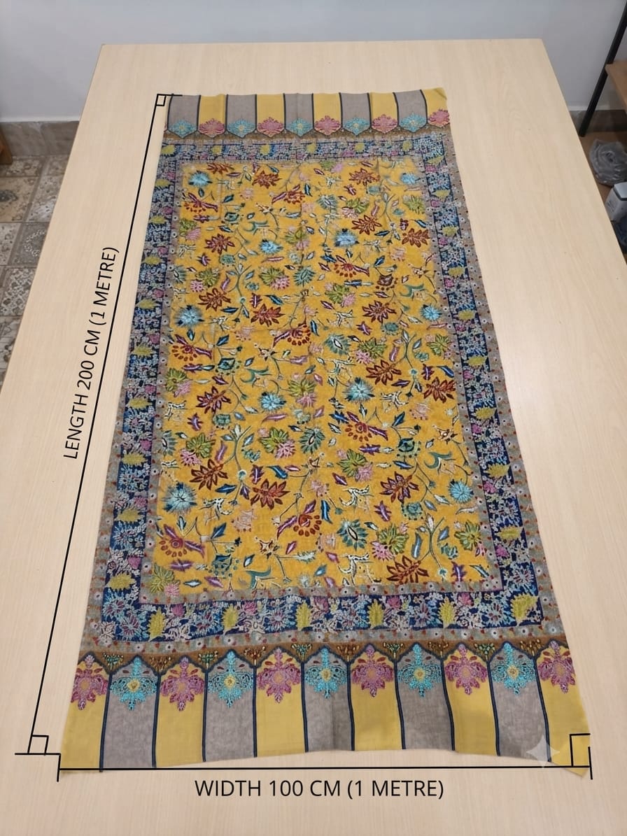 Pure silk by wool stole