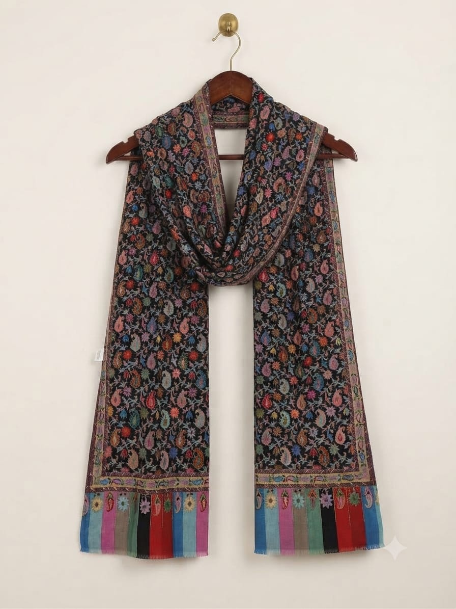 Pure silk by wool stole