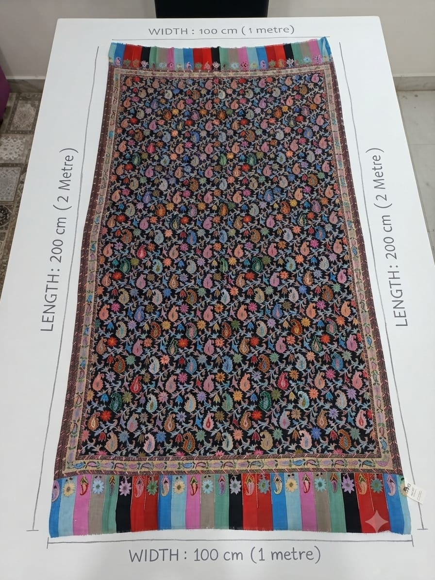 Pure silk by wool stole